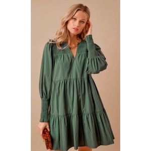 Tuckernuck Pomander Place Green Ceci Dress